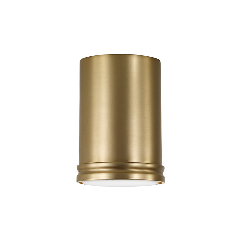 Capital Lighting 259411AD LED Flush Mount, Aged Brass