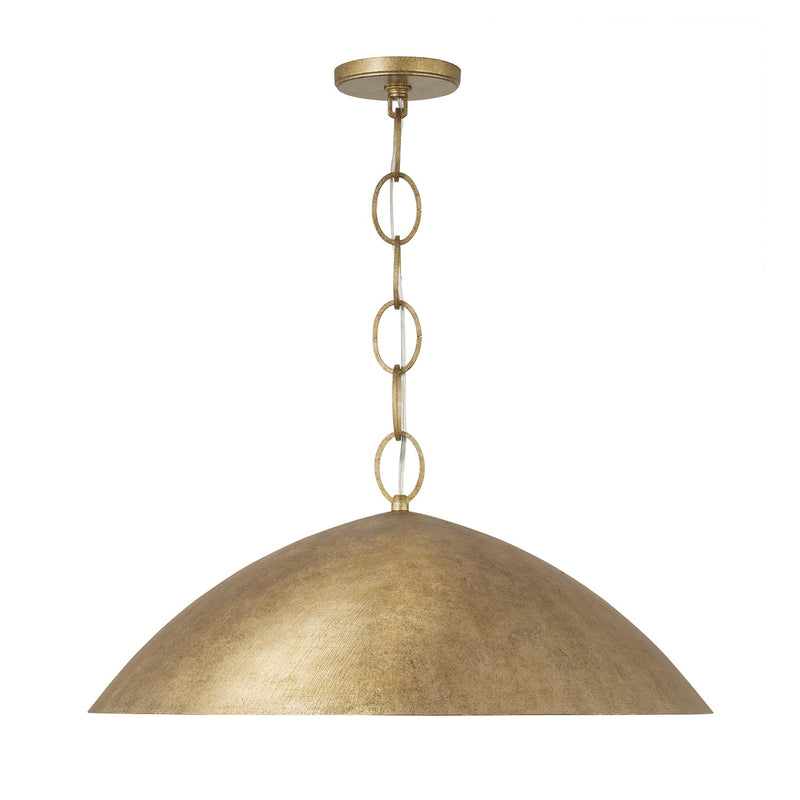 Capital Lighting 358512FT LED Pendant, Feathered Gold