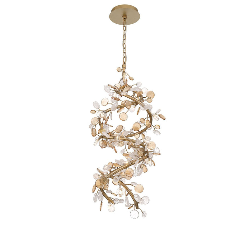 Lib & Co. 12196-057 LED Chandelier, Antique gold