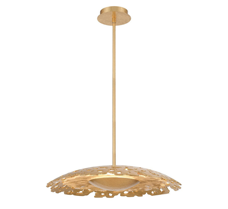 Lib & Co. 12319-028 LED Chandelier, Gold leaf