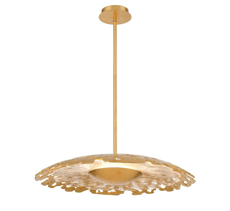 Lib & Co. 12320-028 LED Chandelier, Gold leaf