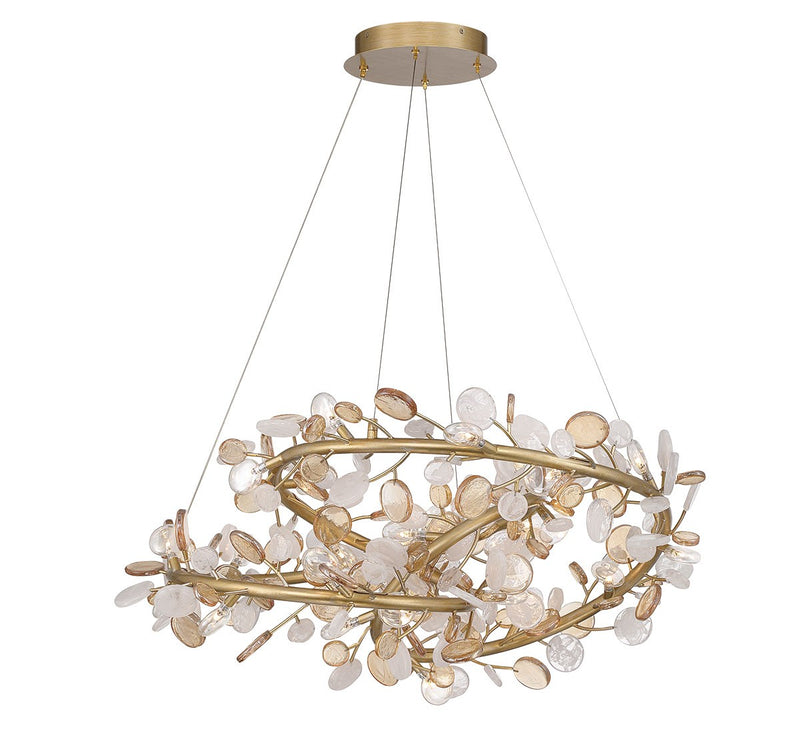 Lib & Co. 12327-057 LED Chandelier, Antique gold