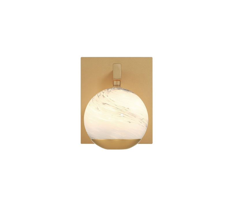 Lib & Co. 12353-030 LED Wall Mount, Painted antique brass