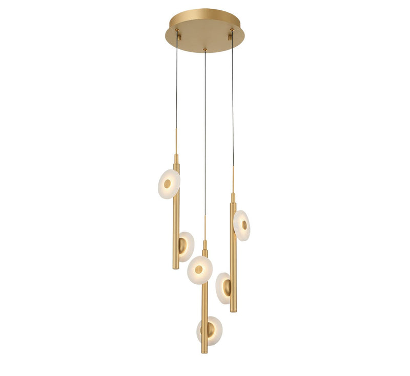 Lib & Co. 12359-030 LED Pendant, Painted antique brass