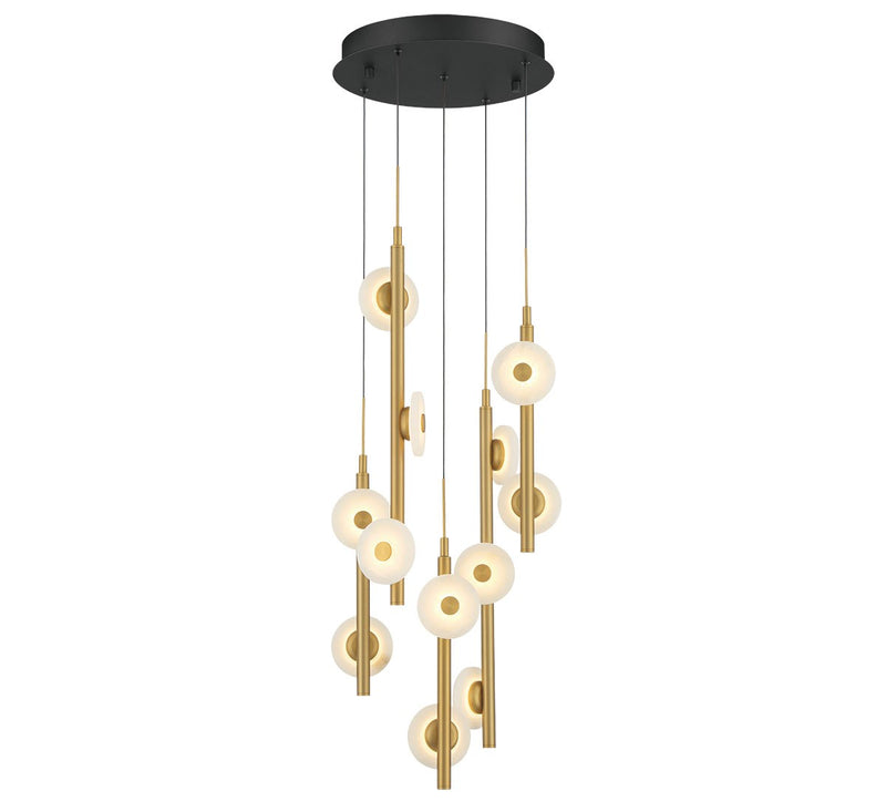 Lib & Co. 12360-02 LED Chandelier, Black