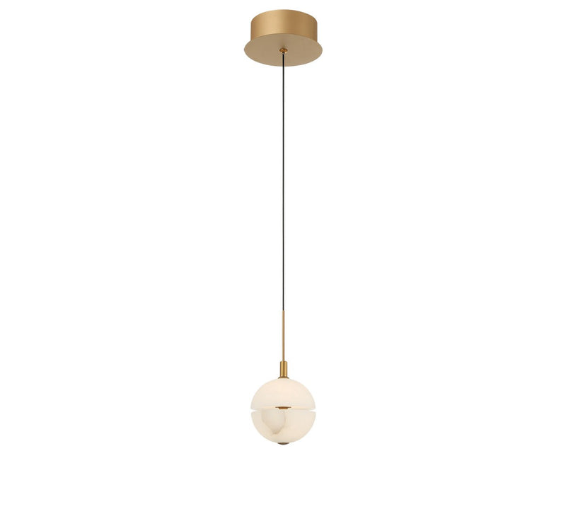 Lib & Co. 12369-030 LED Pendant, Painted antique brass