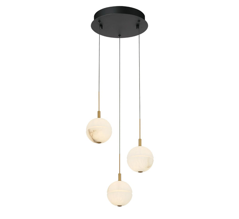 Lib & Co. 12370-02 LED Pendant, Black