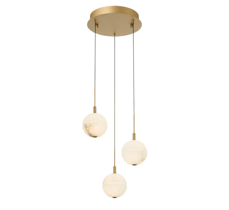 Lib & Co. 12370-030 LED Pendant, Painted antique brass