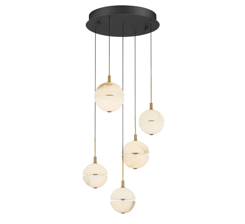 Lib & Co. 12371-02 LED Chandelier, Black