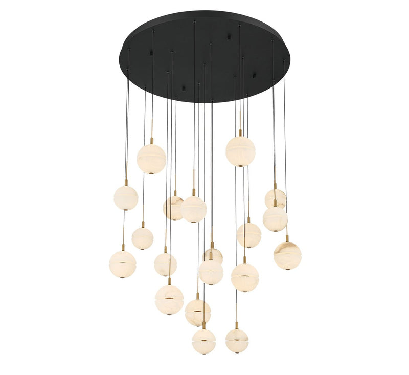 Lib & Co. 12373-02 LED Chandelier, Black