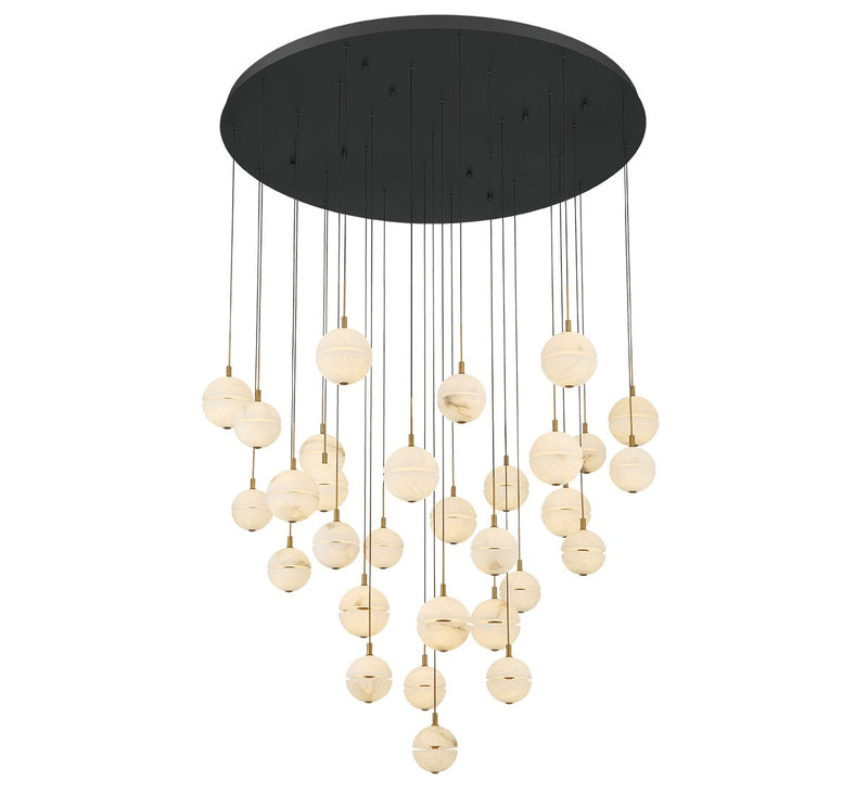 Lib & Co. 12374-02 LED Chandelier, Black
