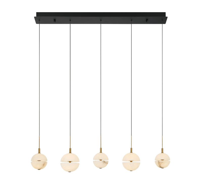 Lib & Co. 12375-02 LED Chandelier, Black