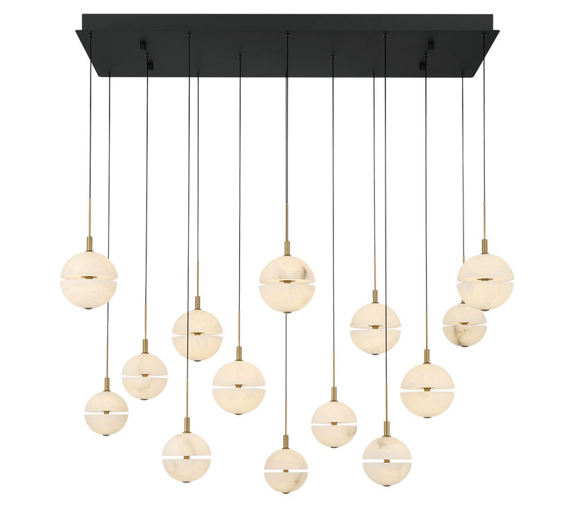 Lib & Co. 12377-02 LED Chandelier, Black