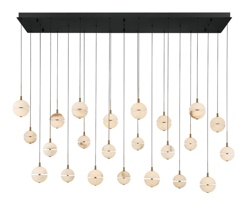 Lib & Co. 12379-02 LED Chandelier, Black