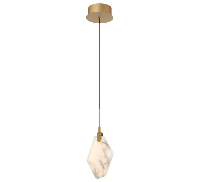Lib & Co. 12380-030 LED Pendant, Painted antique brass