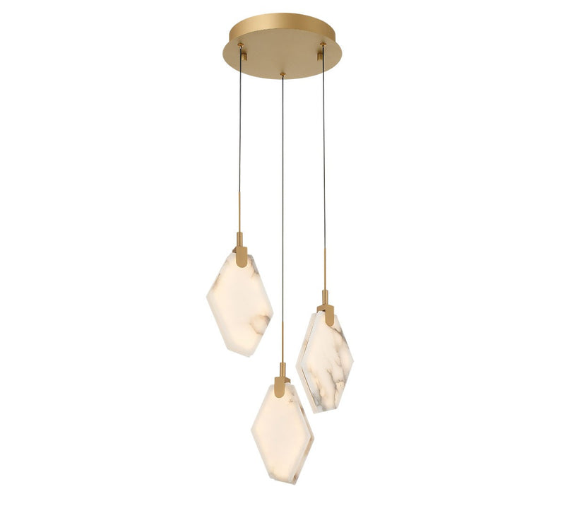 Lib & Co. 12381-030 LED Pendant, Painted antique brass