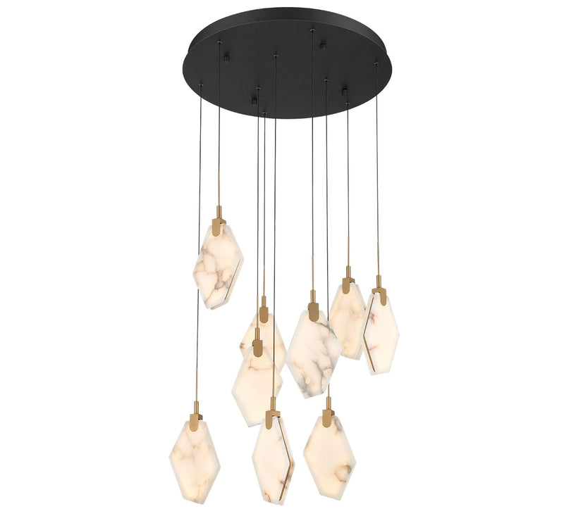 Lib & Co. 12383-02 LED Chandelier, Black