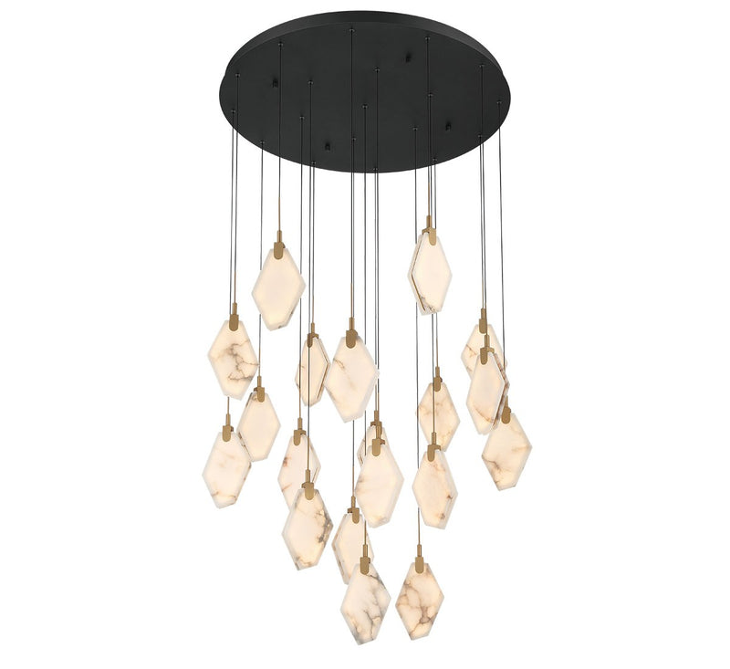 Lib & Co. 12384-02 LED Chandelier, Black