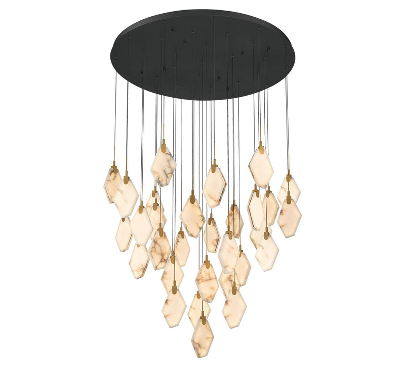 Lib & Co. 12385-02 LED Chandelier, Black