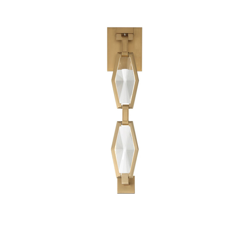 Lib & Co. 12391-022 LED Wall Mount, Aged brass