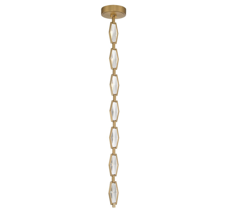 Lib & Co. 12393-022 LED Chandelier, Aged brass