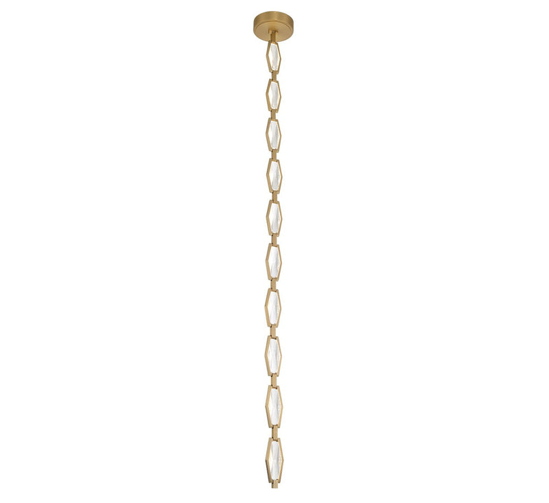 Lib & Co. 12394-022 LED Chandelier, Aged brass