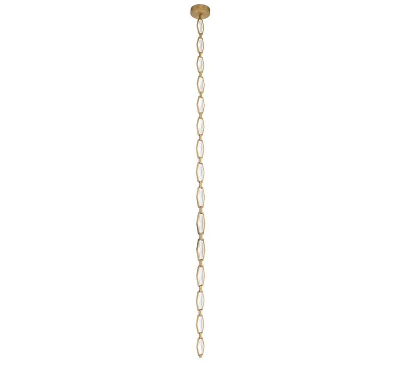 Lib & Co. 12395-022 LED Chandelier, Aged brass