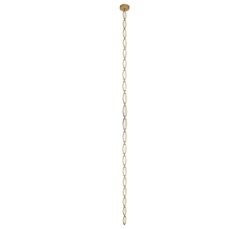 Lib & Co. 12396-022 LED Chandelier, Aged brass