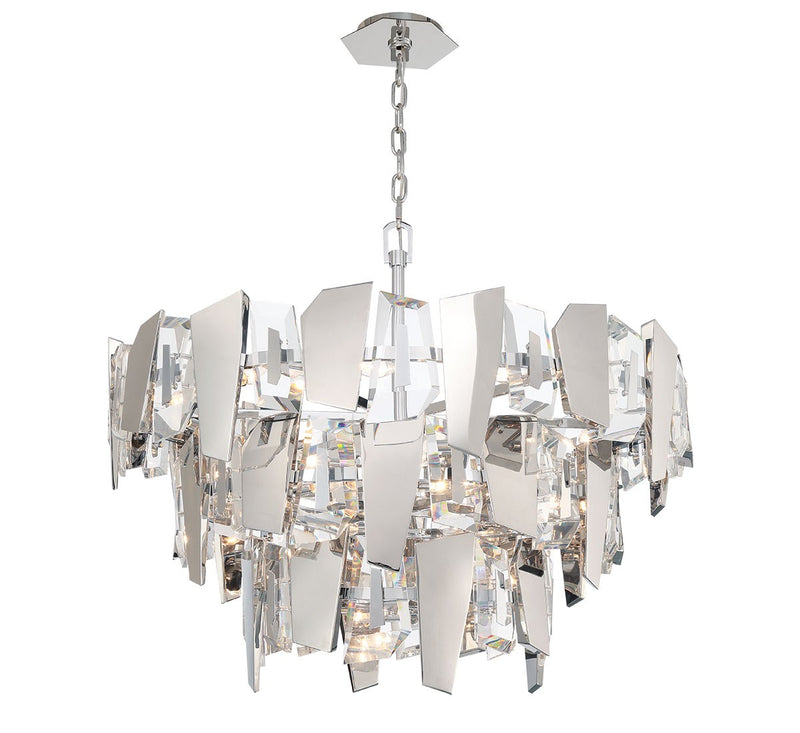 Lib & Co. 12406-01 24 Light Chandelier, Chrome