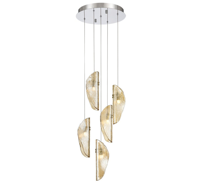 Lib & Co. 12407-018-01 LED Chandelier, Chrome