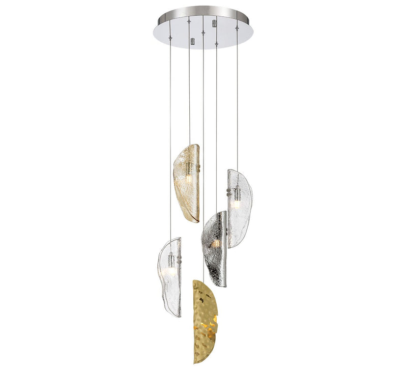 Lib & Co. 12407-024-01 LED Chandelier, Chrome
