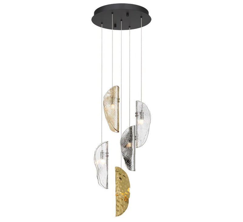 Lib & Co. 12407-024-02 LED Chandelier, Black