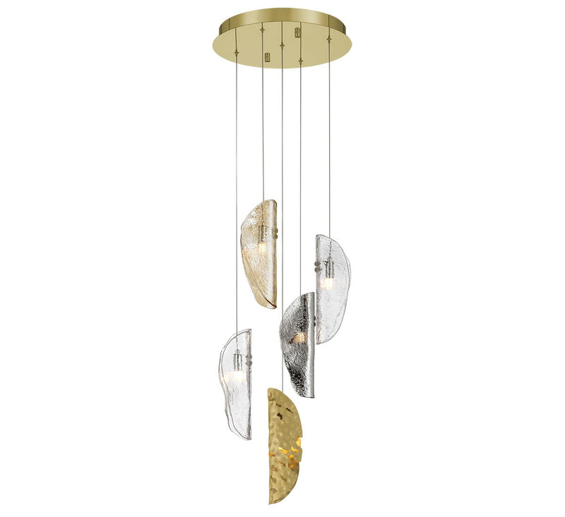 Lib & Co. 12407-024-07 LED Chandelier, Gold