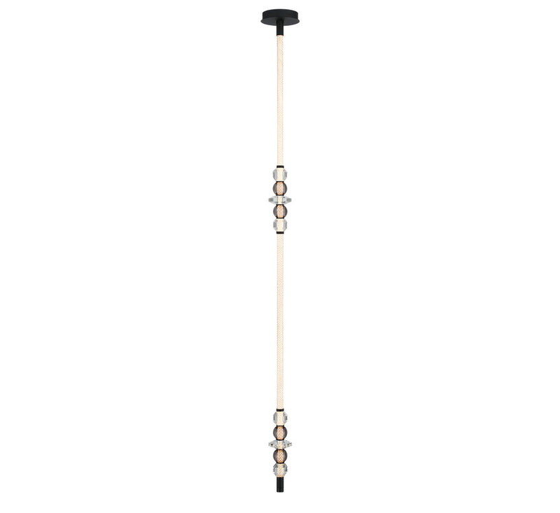 Lib & Co. 12414-02 LED Chandelier, Matte black