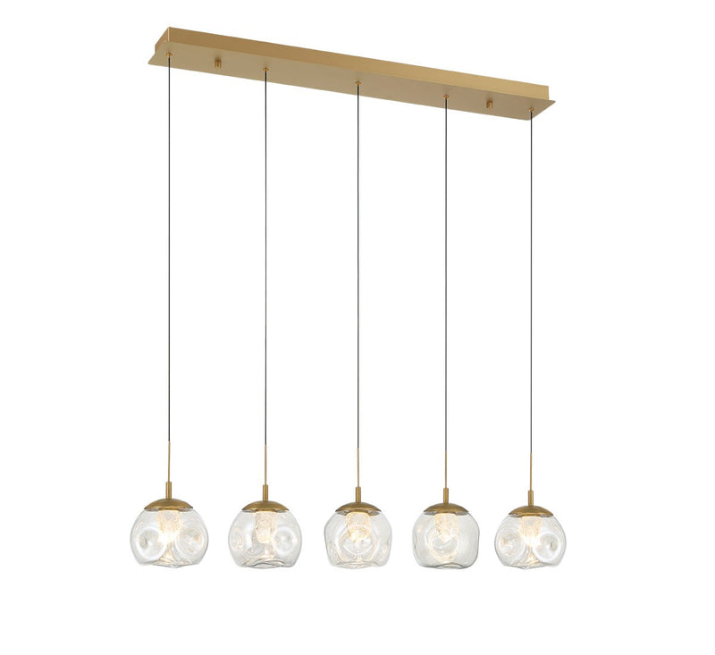 Lib & Co. 12444-030 LED Chandelier, Painted antique brass