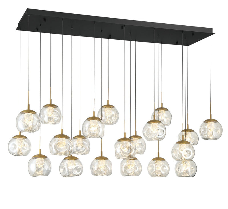 Lib & Co. 12447-02 LED Chandelier, Matte black