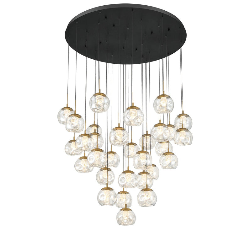 Lib & Co. 12443-02 LED Chandelier, Matte black