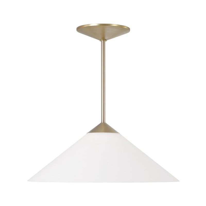 Capital Lighting 359111MA One Light Pendant, Matte Brass