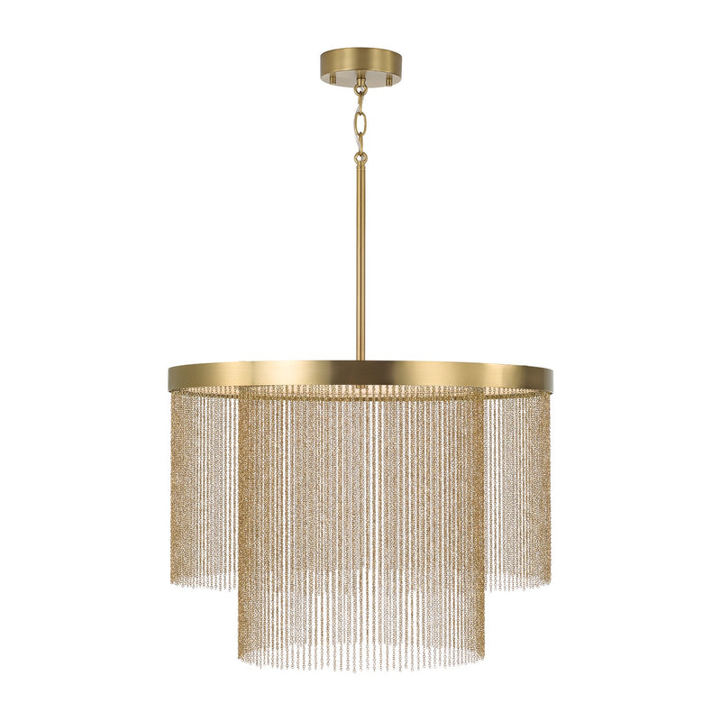 Capital Lighting 359321AD LED Pendant, Aged Brass