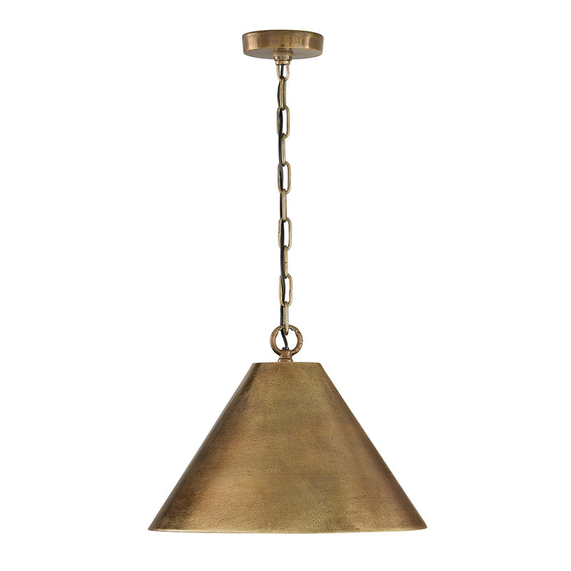 Capital Lighting 360011XB One Light Pendant, Oxidized Brass