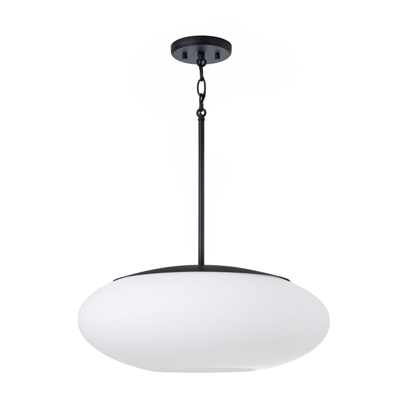 Capital Lighting 360511MB One Light Pendant, Matte Black