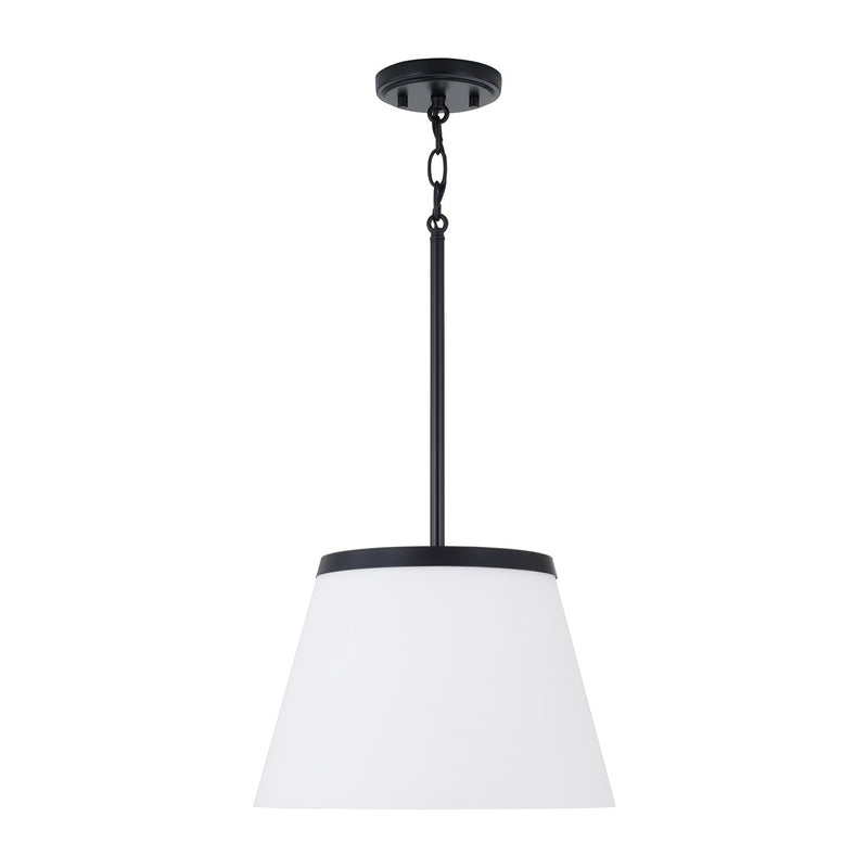 Capital Lighting 361011MB One Light Pendant, Matte Black