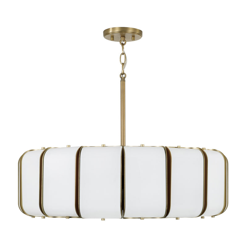 Capital Lighting 361801AD LED Pendant, Aged Brass