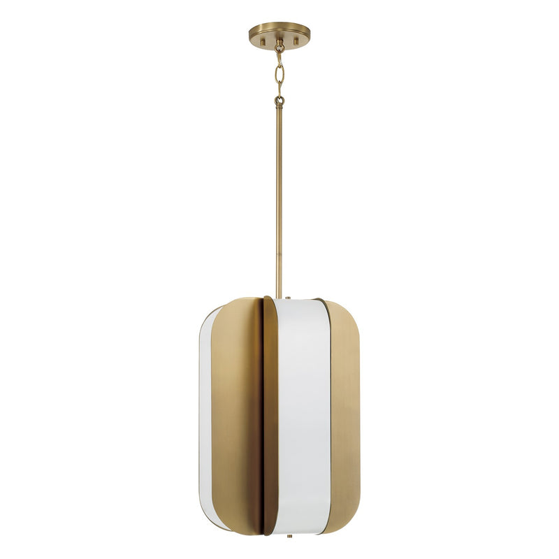 Capital Lighting 361841AD LED Pendant, Aged Brass