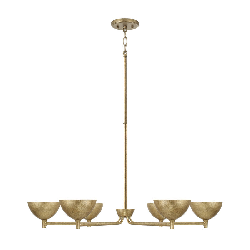 Capital Lighting 458561FT LED Chandelier, Feathered Gold