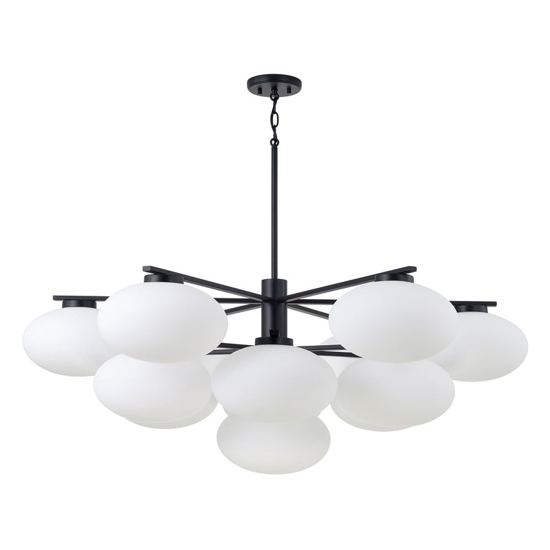 Capital Lighting 460501MB 13 Light Chandelier, Matte Black
