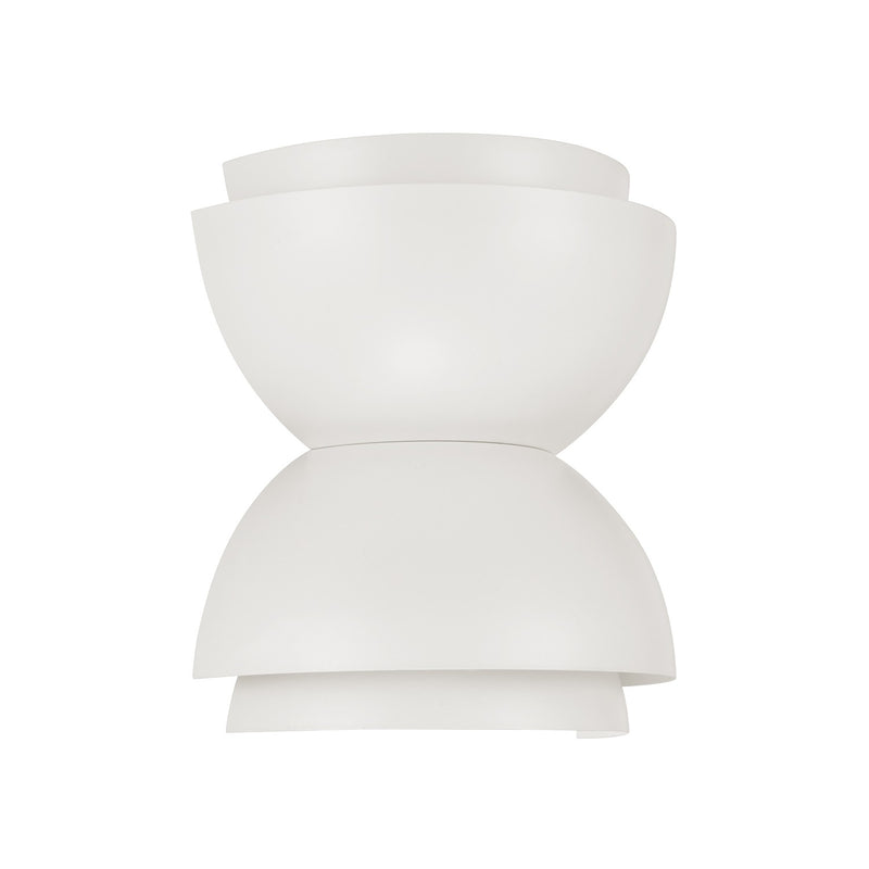Capital Lighting 659221WE Two Light Wall Sconce, Matte White
