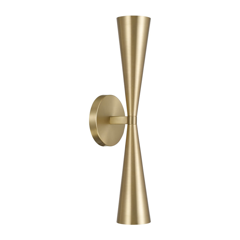 Capital Lighting 659621MA Two Light Wall Sconce, Matte Brass