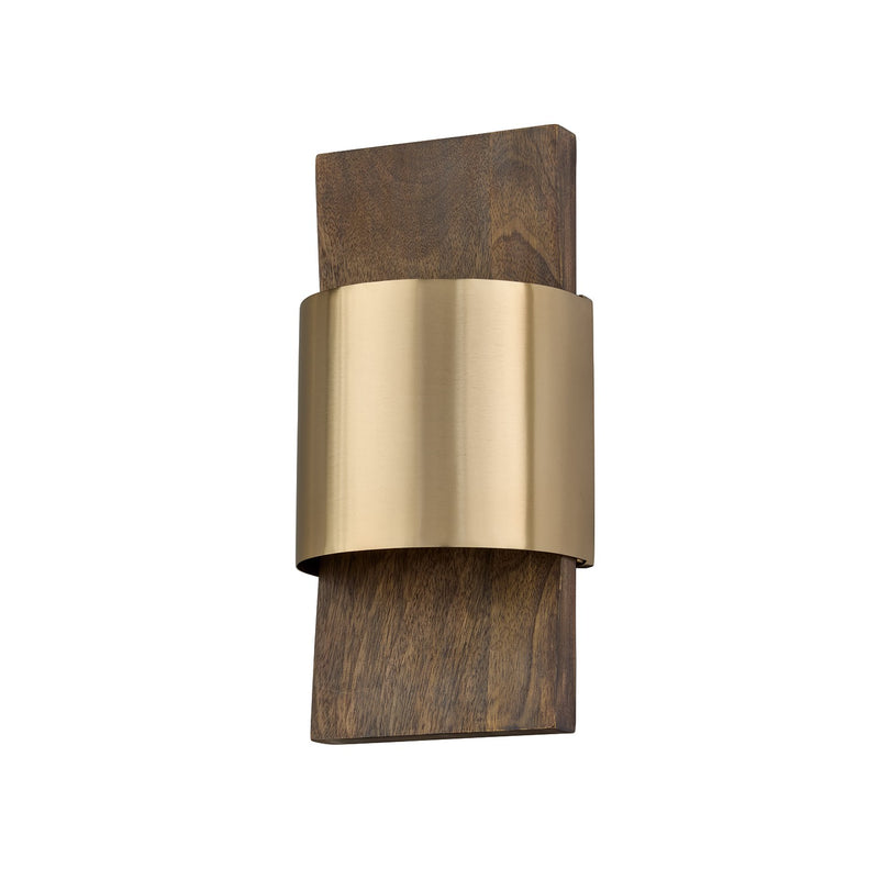 Capital Lighting 660111NM LED Wall Sconce, Nordic Wood and Matte Brass