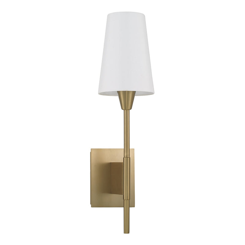Capital Lighting 660811AD-718 One Light Wall Sconce, Aged Brass